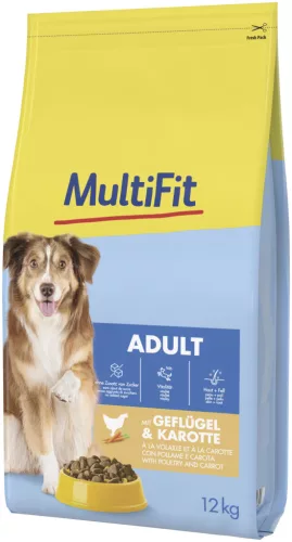Multi Fit Hrană uscată pentru câini adulți, cu păsăre 12 kg