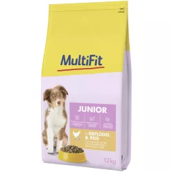   MultiFit Hrană uscată pentru câini junior, cu păsăre 12 kg