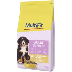   MultiFit Hrană uscată pentru câini junior de talie mare, cu pasăre 12 kg