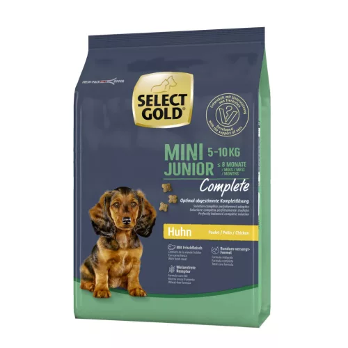 Select Gold Complete Mini Hrană uscată pentru câini juniori, cu pui 1 kg