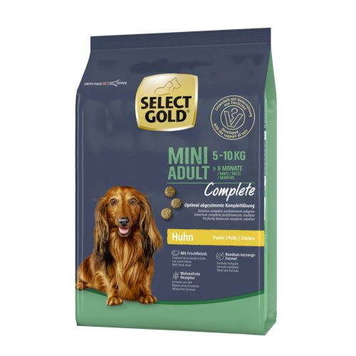 Select Gold Complete Mini Hrană uscată pentru câini adulți, cu pui 1 kg