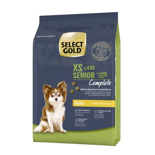 Select Gold Complete XS Hrană uscată pentru câini seniori, cu pui 1 kg