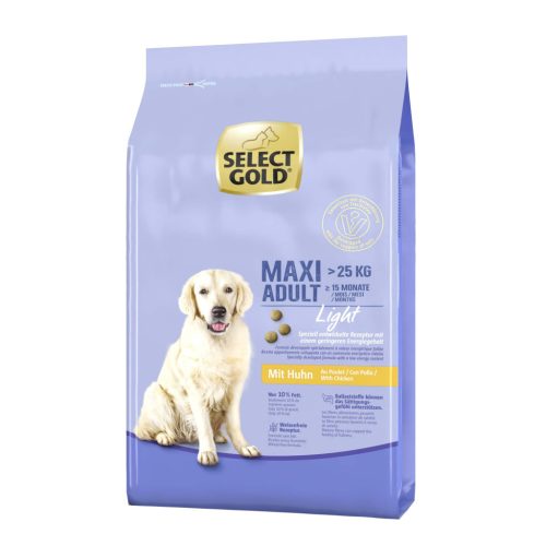 Select Gold Light Maxi Hrană uscată pentru câini adulți, cu pui 12 kg