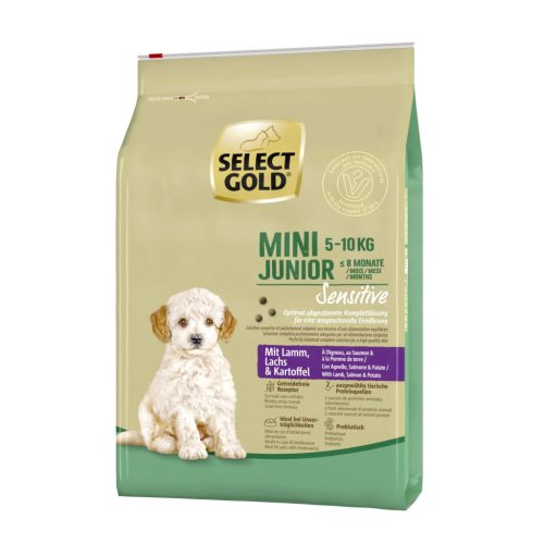 Select Gold Sensitive Mini Hrană uscată pentru câini junior, cu miel 4kg