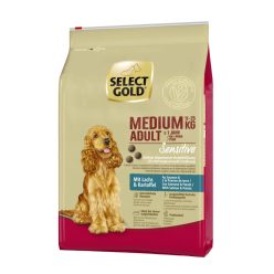   Select Gold Sensitive Hrană uscată pentru câini, de talie medie, cu somon 4 kg