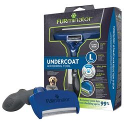   FURminator Perie de subblană pentru câini, de talie mare, cu păr lung, L