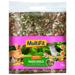   MultiFit Așternut pentru mamifere mici, păduri de conifere cu paie 10L
