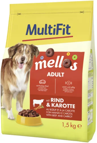 MultiFit Hrană uscată pentru câini, cu piept de vită 1,5 kg