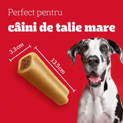 Pedigree Jumbone batoane pentru câini de talie medie, cu aromă de vită și pasăre, 2 buc, 200 g