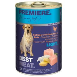   Premiere Best Meat Hrană ușoară pentru câini cu pasăre și orez 400 g
