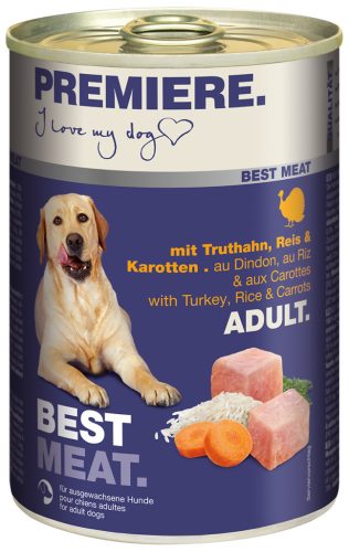 Premiere Best Meat Hrană pentru câini adulți cu curcan și legume 400 g