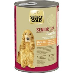   Select Gold Sensitive Hrană umedă pentru câini seniori cu pui și orez 400 g