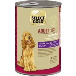   Select Gold Sensitive Hrană umedă pentru câini adulți cu miel și somon 400 g