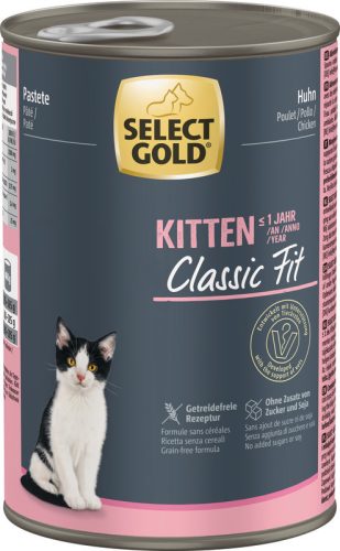 Select Gold Hrană umedă pentru pisici, cu pui 400g