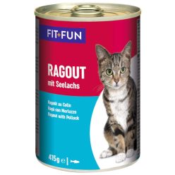  Fit+Fun Ragout Hrană umedă pentru pisici adulte, cu pește 415 g