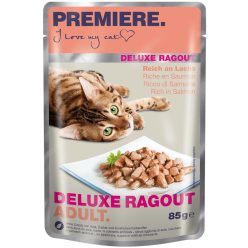   Premiere Deluxe Ragout Hrană pentru pisici adulte cu somon 85 g