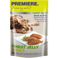   Premiere Finest Jelly Hrană pentru pisici adulte cu rață 85 g
