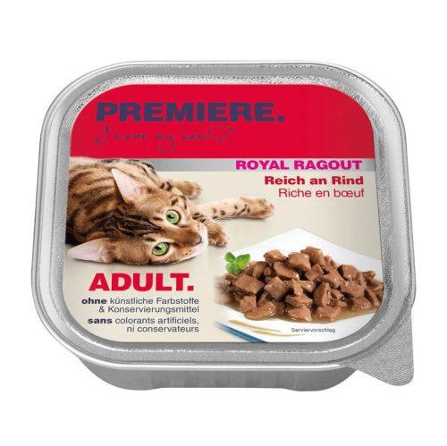 Premiere Royal Ragout Hrană pentru pisici adulte cu vită 100 g