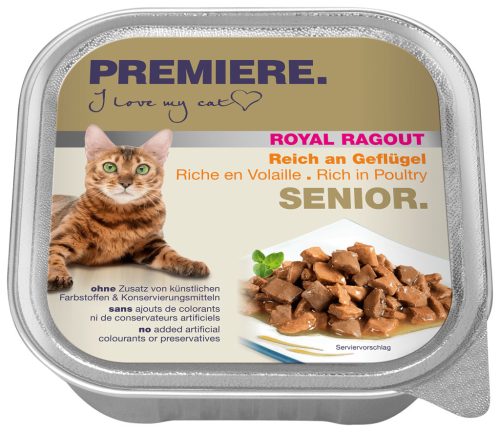 Premiere Deluxe Ragout Hrană pentru pisici mature cu pasăre 100 g