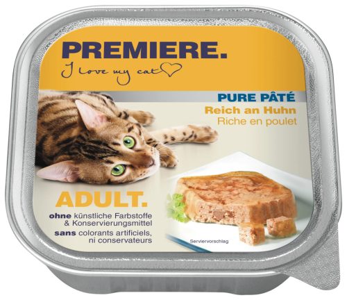 Premiere Paté Hrană umedă pentru pisici adulte cu pui 100 g