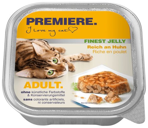 Premiere Finest Jelly Hrană pentru pisici adulte cu pui 100 g