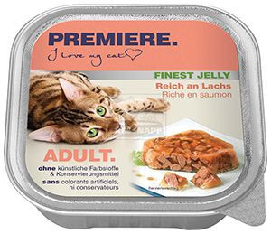 Premiere Finest Jelly Hrană pentru pisici adulte cu somon 100 g