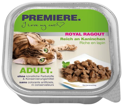 Premiere Royal Ragout Hrană pentru pisici adulte cu iepure 100 g