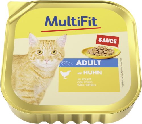 MultiFit Jelly Hrană pentru pisici adulte, cu pui 100g