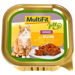 MultiFit Jelly Hrană pentru pisici senior, cu pui 100g