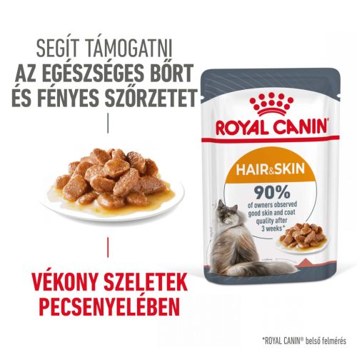 Royal Canin Hair & Skin Pliculețe pentru pisici 85 g