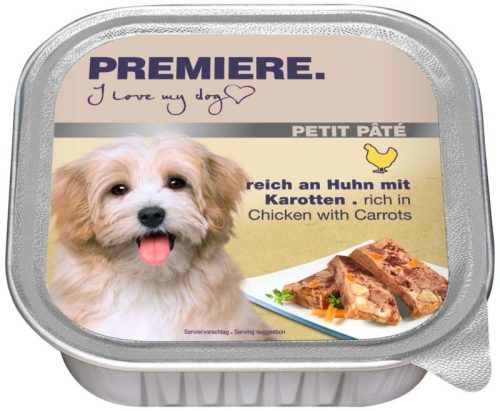 Premiere Petit Hrană umedă pentru câini adulți, cu pui și morcov 150 g