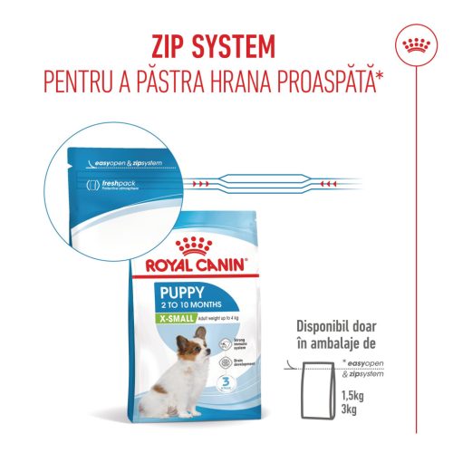 Royal Canin X-Small Puppy hrana uscata caine junior, 1.5 kg 