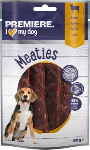 Premiere Meaties Recompense pentru câini adulți cu miel 60 g