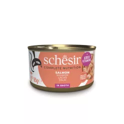   Schesir Hrană umedă completă pentru pisici adulte cu somon 85 g