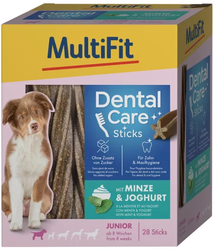 MultiFit DentalCare Junior Recompense pentru câini 28 buc, 4x60g 