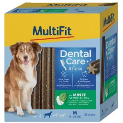   MultiFit DentalCare Recompense pentru câini adulți M 28 buc, 4x180g 