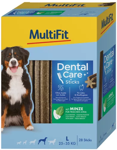 MultiFit DentalCare Recompense pentru câini adulți L 28 buc, 4x270g 