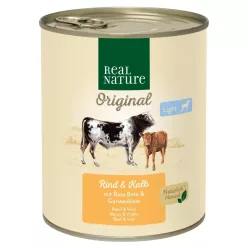   Real Nature Original Hrană umedă pentru câini adulți, cu vită și vițel 800 g