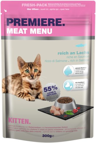 Premiere Hrană pentru puii de pisică cu somon 300 g