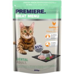 Premiere Dental Hrană pentru pisici adulte cu pui 300 g