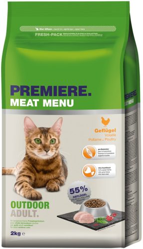 Premiere Hrană pentru pisici adulte de exterior cu pasăre 2 kg