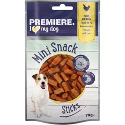   Premiere Mini Sticks Recompense pentru câini adulți cu pui și orez 70 g