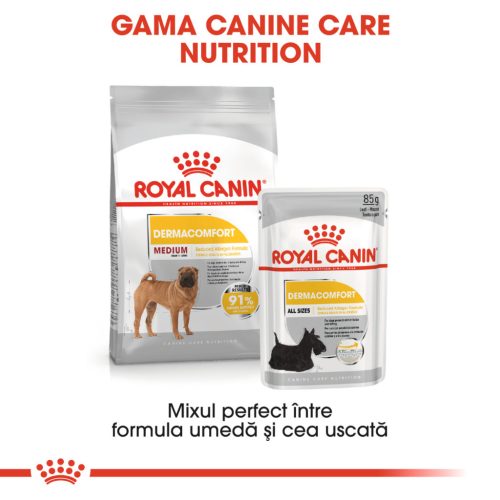 Royal Canin Medium Dermacomfort Hrană uscată pentru câini 3 kg