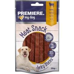 Premiere Meat Jerkys Recompense pentru câini cu miel 70 g