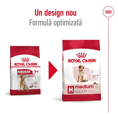 Royal Canin Medium Adult 7+ Hrană uscată pentru câini 4 kg