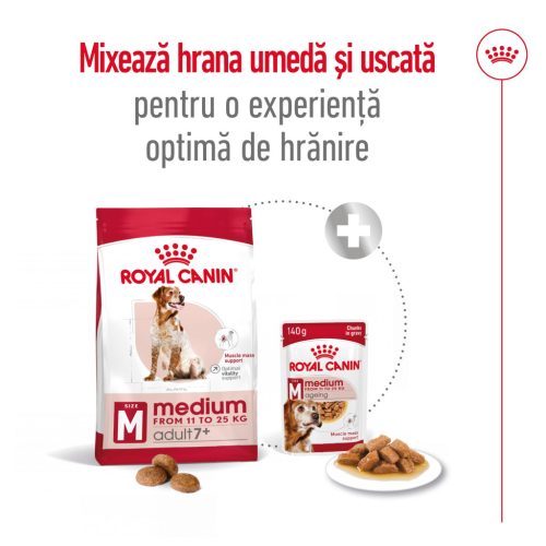Royal Canin Medium Adult 7+ Hrană uscată pentru câini 4 kg