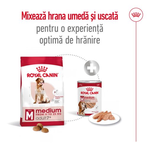 Royal Canin Medium Adult 7+ Hrană uscată pentru câini 4 kg