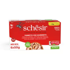 Schesir Conservă cu ton şi creveți în aspic 6 x 50 g