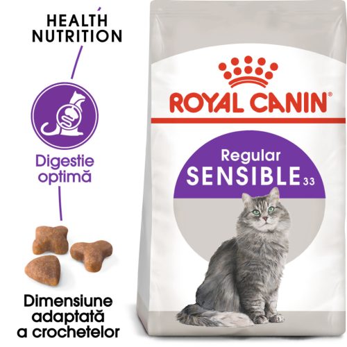 Royal Canin Sensible Adult Hrană uscată pentru pisici, digestie optimă 2 kg