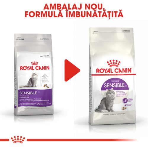 Royal Canin Sensible Adult Hrană uscată pentru pisici, digestie optimă 4 kg